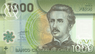 Chile - Pick 161a - 1.000 Pesos - 2010 rok