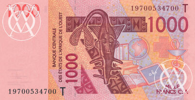 West African States - Togo - Pick 815T - 1.000 Francs CFA - 2019 rok