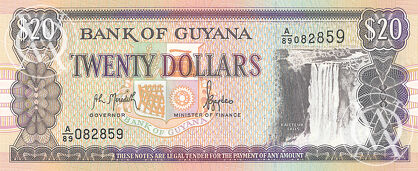 Guyana - Pick 27 - 20 Dollars