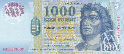 Hungary - Pick 185 - 1.000 Forint - seria Millennium