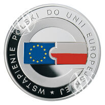 Fischer K(10) 059 - 10 złotych - 2004 rok - Wstąpienie Polski do Unii Europejskiej - moneta srebrna z emalią