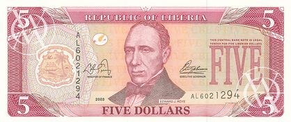 Liberia - Pick 26 - 5 Dollars