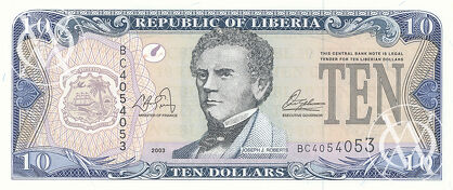 Liberia - Pick 27 - 10 Dollars