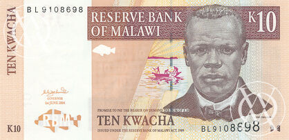 Malawi - Pick 43c - 10 Kwacha