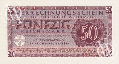 Germany - Ros. 514 - 50 Reichsmark - 1944 rok