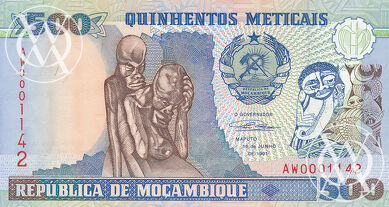 Mozambique - Pick 134 - 500 Meticais