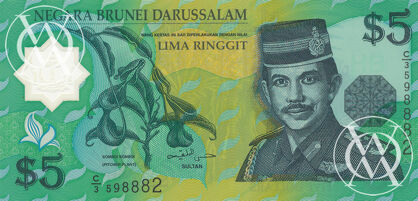 Brunei - Pick 23b - 5 Ringgit - 2002 rok