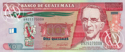 Guatemala - Pick 117 - 10 Quetzales - 2008 rok