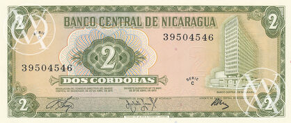 Nicaragua - Pick 121a - 2 Cordobas