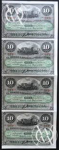 Cuba - Pick 49d - 10 Pesos - 1896 rok - arkusz czterech banknotów