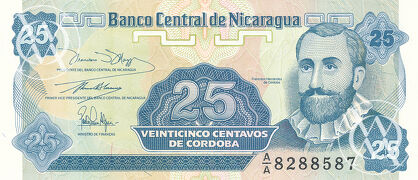 Nicaragua - Pick 170 - 25 Centavos