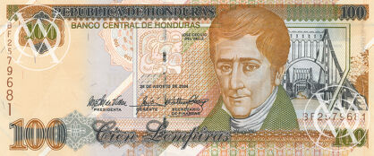 Honduras - Pick 77g - 100 Lempiras - 2004 rok