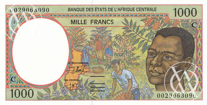Congo - Pick 102Cg - 1.000 Francs - 2000 rok