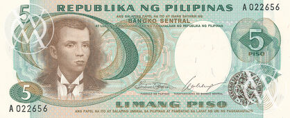 Philippines - Pick 143a - 5 Piso