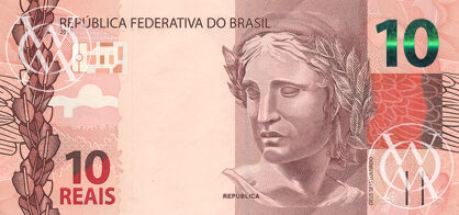 Brazil - Pick 254 - 10 Reais - 2010 rok