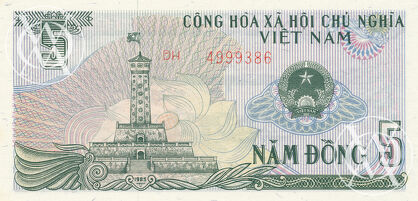 Vietnam - Pick 92a - 5 Dong - 1985 rok