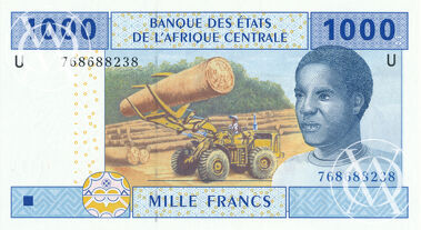 Cameroun - Pick 207Ue - 1.000 Francs - 2002 rok
