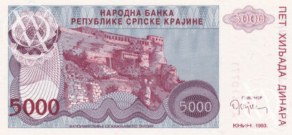 Croatia - Pick R20 - 5.000 Kuna - 1993 rok