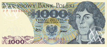Poland - Pick 146a - 1.000 złotych - 1975 rok