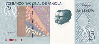 Angola - Pick 151A - 5 Kwanzas - 2012 rok
