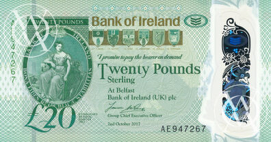 Northern Ireland - Pick nowy - 20 Pounds - 2017 rok
