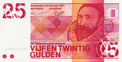 Netherlands - Pick 92a - 20 Gulden - 1971 rok