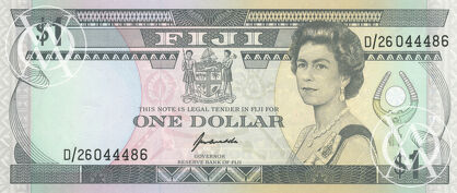 Fiji - Pick 89 - 1 Dollar - 1993 rok