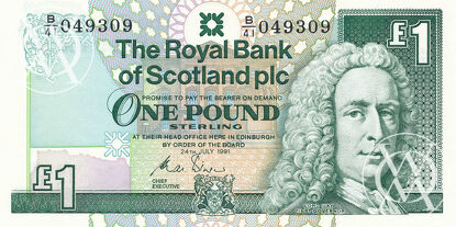 Scotland - Pick 351b - 1 Pounds - 1991 rok