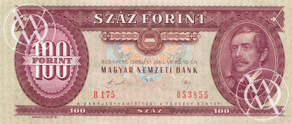 Hungary - Pick 171h - 100 Forint - 1989 rok