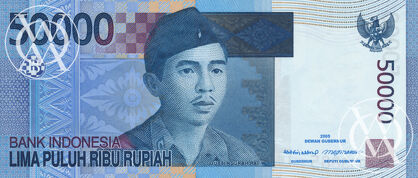 Indonesia - Pick 145a - 50.000 Rupiah - 2005 rok