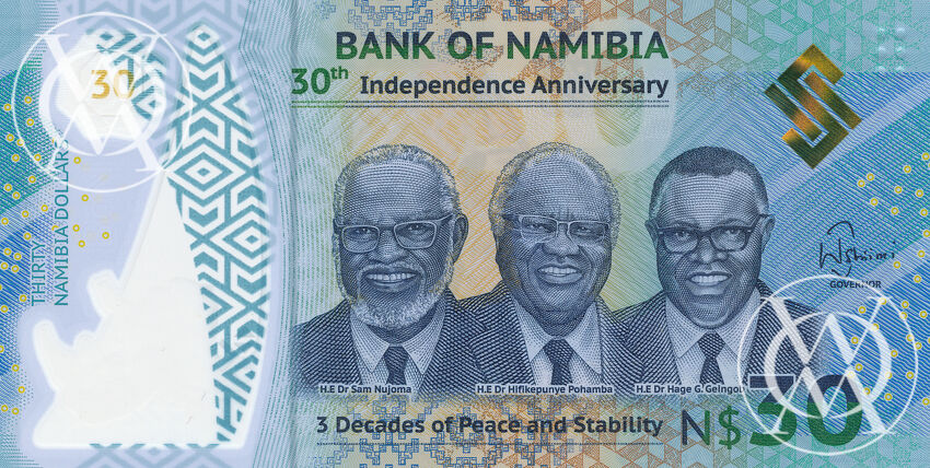 Namibia - Pick nowy - 30 Namibia Dollars - 2020 rok