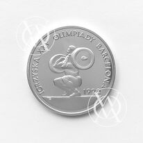Fischer K 092 - 200.000 złotych - 1991 rok - Igrzyska XXV Olimpiady Ciężarowiec 1992 - moneta srebrna