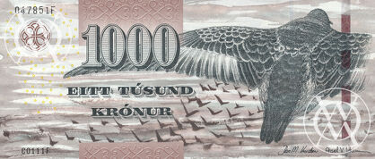 Faroe Islands - Pick 33 - 1.000 Kronur - 2011 rok