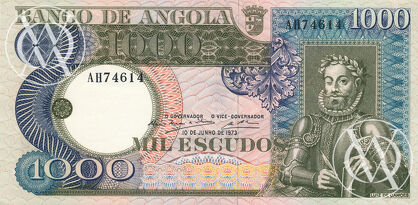 Angola - Pick 108 - 1.000 Escudos - 1973 rok