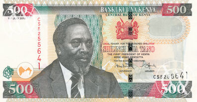 Kenya - Pick 50e - 500 Shillings - 2010 rok