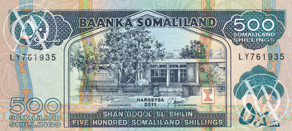 Somaliland - Pick 6h - 500 Shillings - 2011 rok