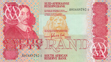 South Africa - Pick 122a - 50 Rand - 1984 rok